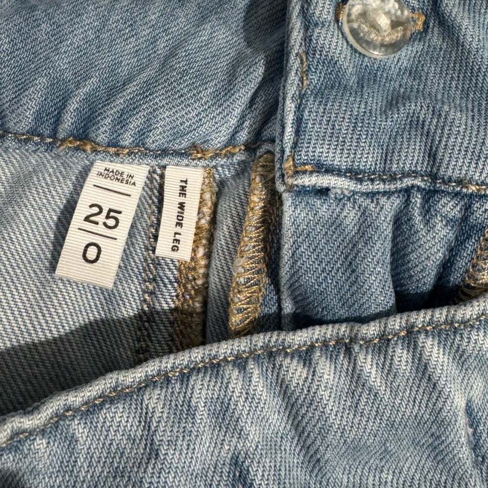 Loft Jeans The Wide Leg size 25 NWOT - Picture 4 of 6